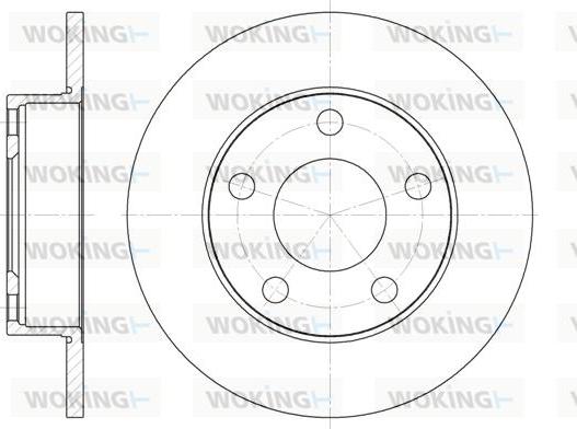 Woking D6124.00 - Əyləc Diski furqanavto.az