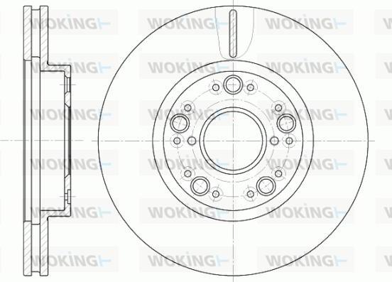 Woking D61251.10 - Əyləc Diski furqanavto.az