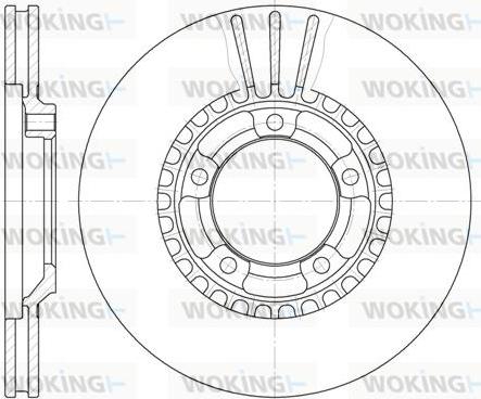 Woking D61260.10 - Əyləc Diski furqanavto.az