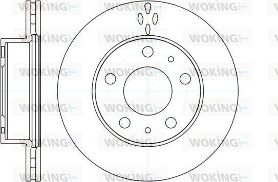 Woking D61204.10 - Əyləc Diski furqanavto.az