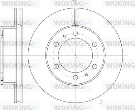 Woking D61205.10 - Əyləc Diski furqanavto.az