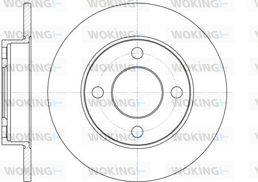 Woking D6120.00 - Əyləc Diski furqanavto.az