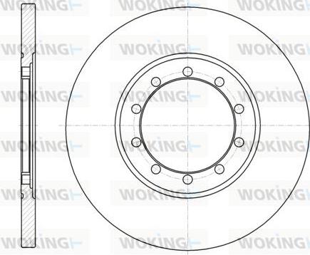 Woking D61201.00 - Əyləc Diski furqanavto.az