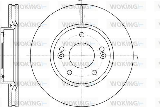 Woking D61208.10 - Əyləc Diski furqanavto.az