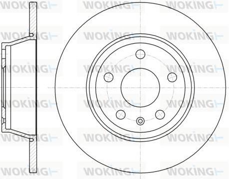 Woking D61214.00 - Əyləc Diski furqanavto.az