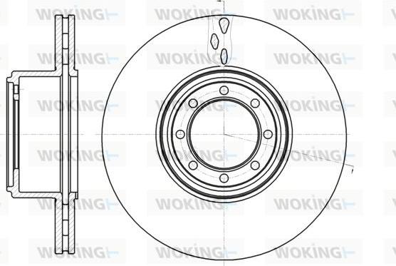 Woking D61216.10 - Əyləc Diski furqanavto.az