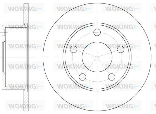 Woking D6121.00 - Əyləc Diski furqanavto.az