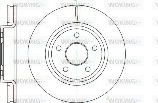 Woking D61210.10 - Əyləc Diski furqanavto.az