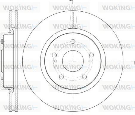 Woking D61212.10 - Əyləc Diski furqanavto.az