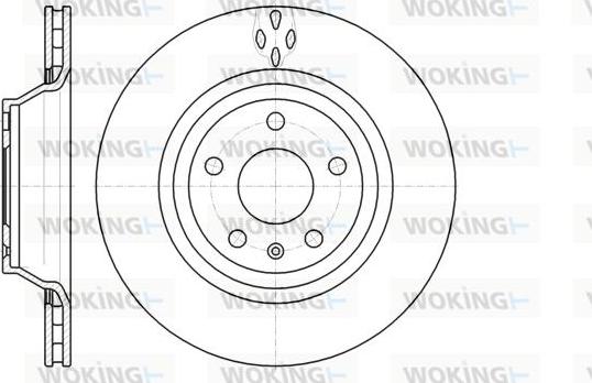 Woking D61281.10 - Əyləc Diski furqanavto.az