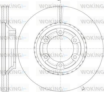 Woking D61288.10 - Əyləc Diski furqanavto.az