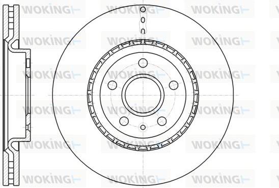 Woking D61283.10 - Əyləc Diski furqanavto.az