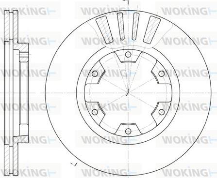 Woking D61239.10 - Əyləc Diski furqanavto.az