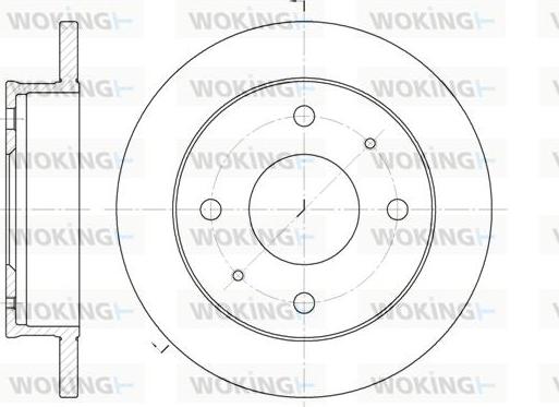 Woking D61226.00 - Əyləc Diski furqanavto.az