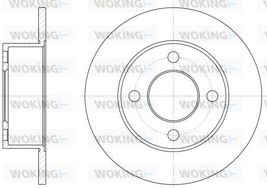 Woking D6122.00 - Əyləc Diski furqanavto.az