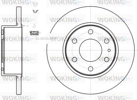 Woking D61274.00 - Əyləc Diski furqanavto.az