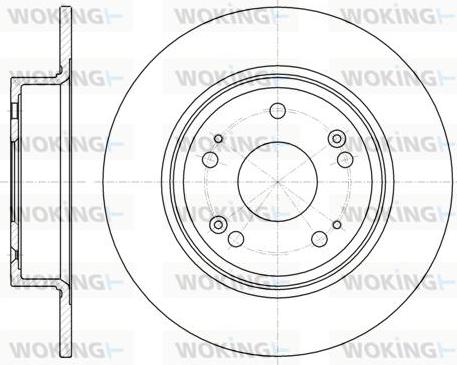 Woking D61278.00 - Əyləc Diski furqanavto.az