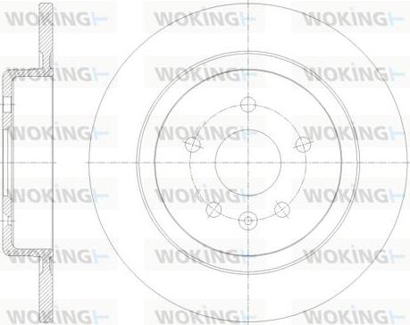 Woking D61791.00 - Əyləc Diski furqanavto.az