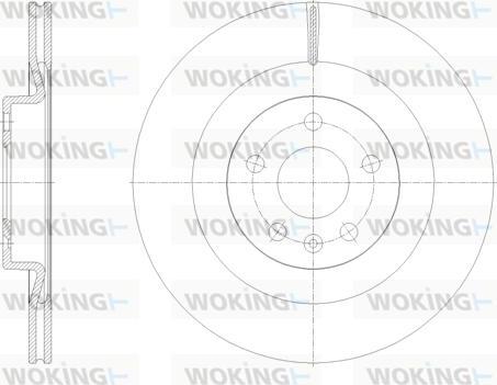 Woking D61798.10 - Əyləc Diski furqanavto.az