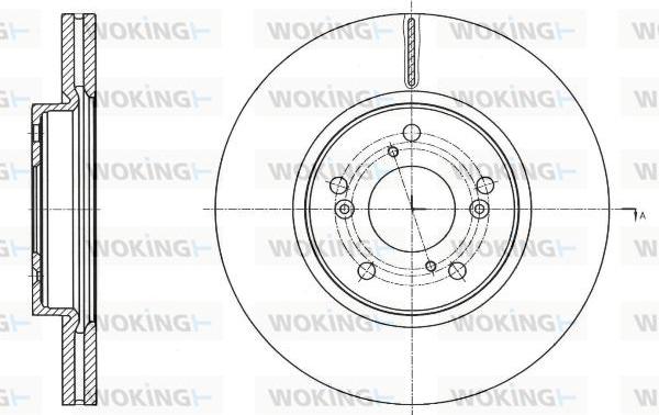 Woking D61754.10 - Əyləc Diski furqanavto.az