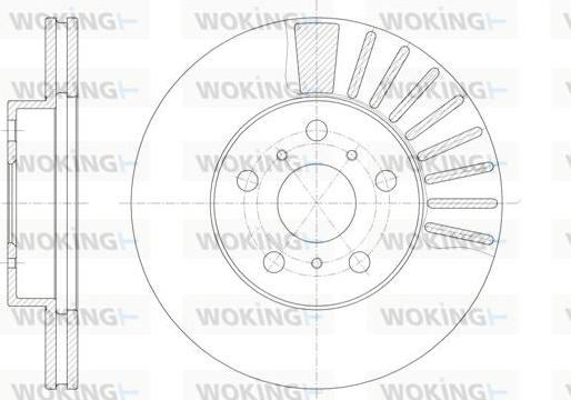 Woking D6170.10 - Əyləc Diski furqanavto.az