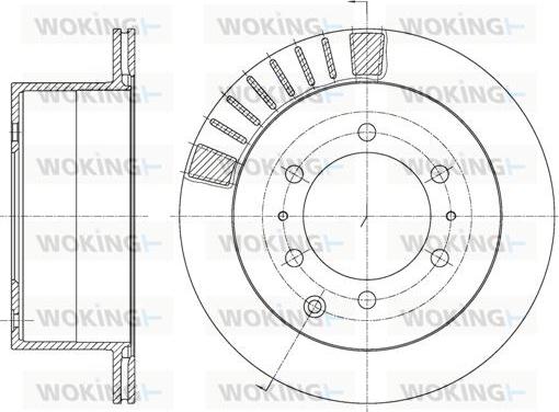 Woking D61713.10 - Əyləc Diski furqanavto.az