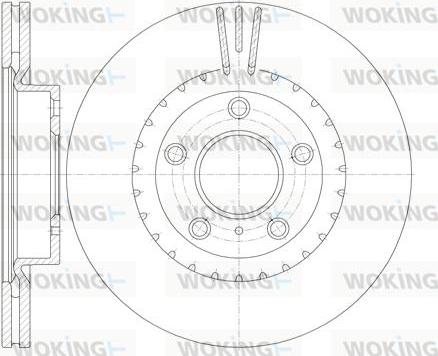 Woking D61722.10 - Əyləc Diski furqanavto.az