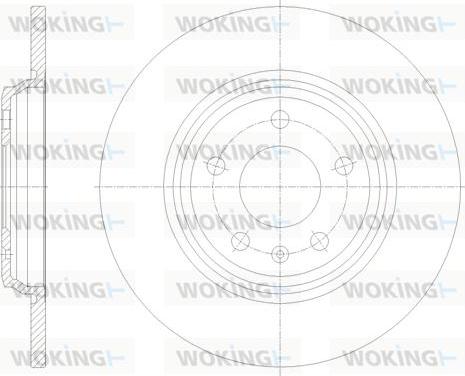 Woking D61771.00 - Əyləc Diski furqanavto.az