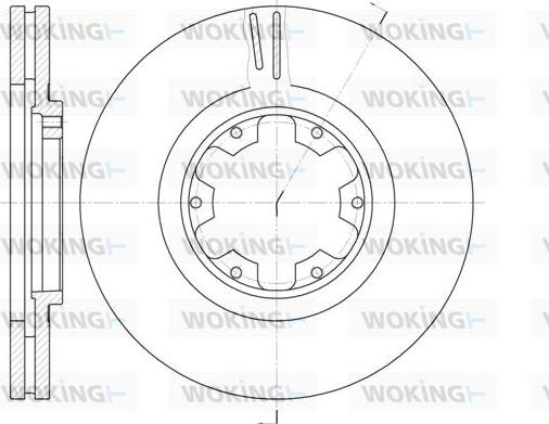 Woking D6899.10 - Əyləc Diski furqanavto.az