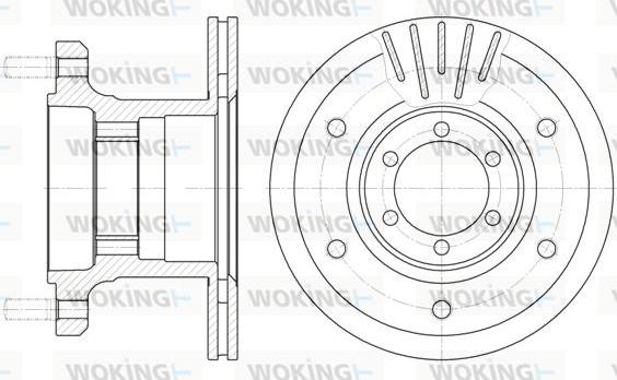 Woking D6894.10 - Əyləc Diski furqanavto.az