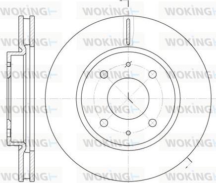 Woking D6890.10 - Əyləc Diski furqanavto.az