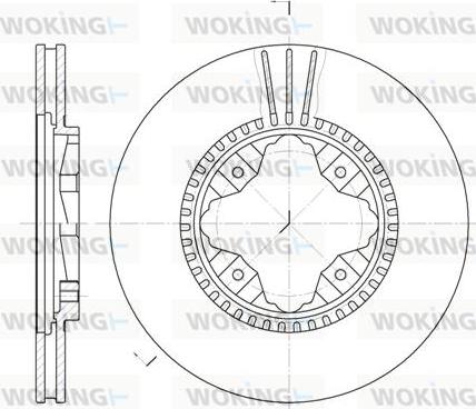 Woking D6845.10 - Əyləc Diski furqanavto.az