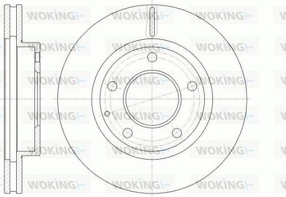 Woking D6841.10 - Əyləc Diski furqanavto.az