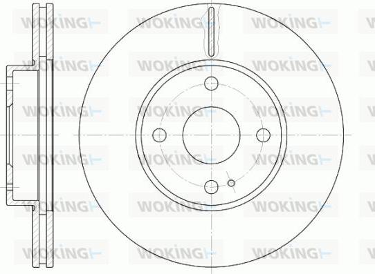 Woking D6843.10 - Əyləc Diski furqanavto.az