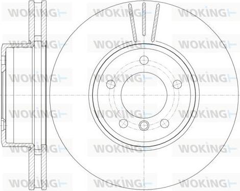 Woking D6853.10 - Əyləc Diski furqanavto.az