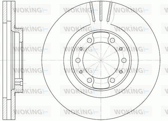 Woking D6868.10 - Əyləc Diski furqanavto.az