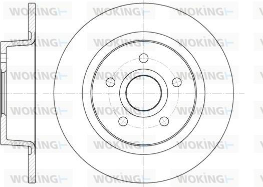 Woking D6863.00 - Əyləc Diski furqanavto.az