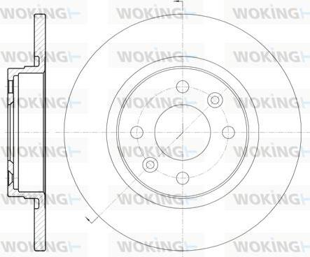 Woking D6809.00 - Əyləc Diski furqanavto.az