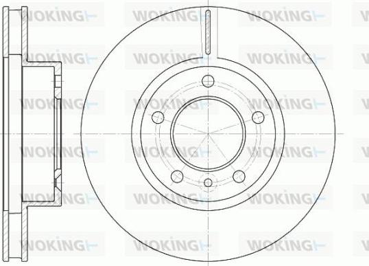 Woking D6802.10 - Əyləc Diski furqanavto.az