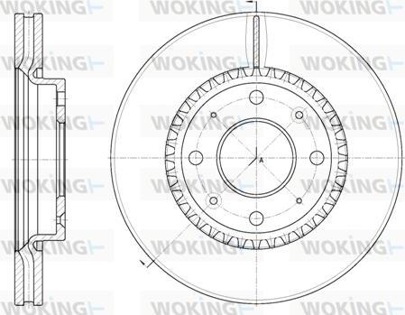 Woking D6889.10 - Əyləc Diski furqanavto.az