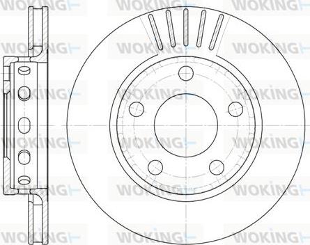 Woking D6835.10 - Əyləc Diski furqanavto.az