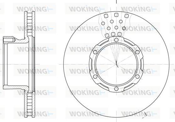 Woking D6821.10 - Əyləc Diski furqanavto.az