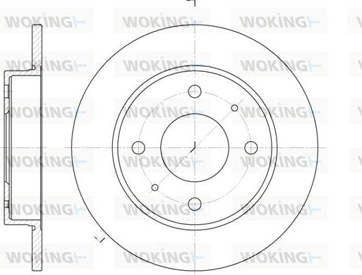 Woking D6879.00 - Əyləc Diski furqanavto.az