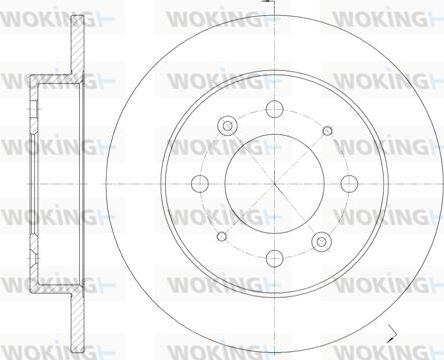 Woking D6874.00 - Əyləc Diski furqanavto.az