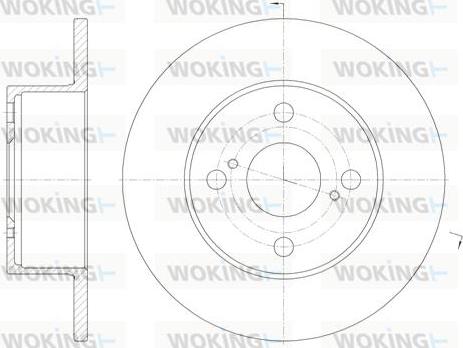 Woking D6871.00 - Əyləc Diski furqanavto.az