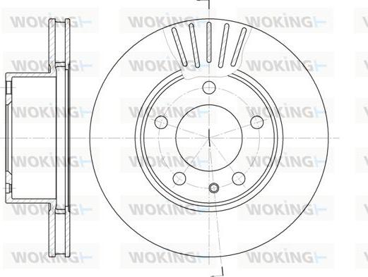 Woking D6357.10 - Əyləc Diski furqanavto.az