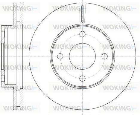 Woking D6365.10 - Əyləc Diski furqanavto.az