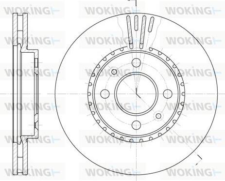 Woking D6302.10 - Əyləc Diski furqanavto.az