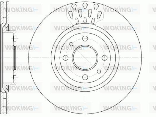 Woking D6315.10 - Əyləc Diski furqanavto.az