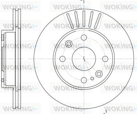 Woking D6386.10 - Əyləc Diski furqanavto.az